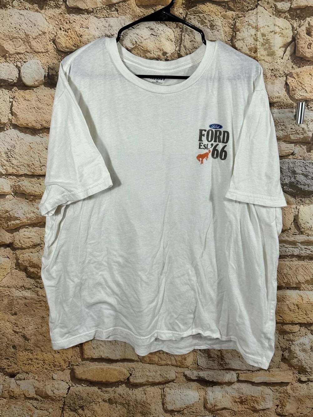 Old Navy Ford T-Shirt Size XXL White Built For The Wild West Graphic Tee
